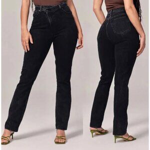Abercrombie & Fitch 90s Slim Straight Ultra Rise crossover Jeans 37312